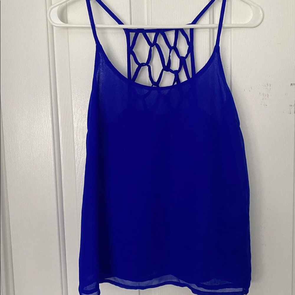Blue tank top